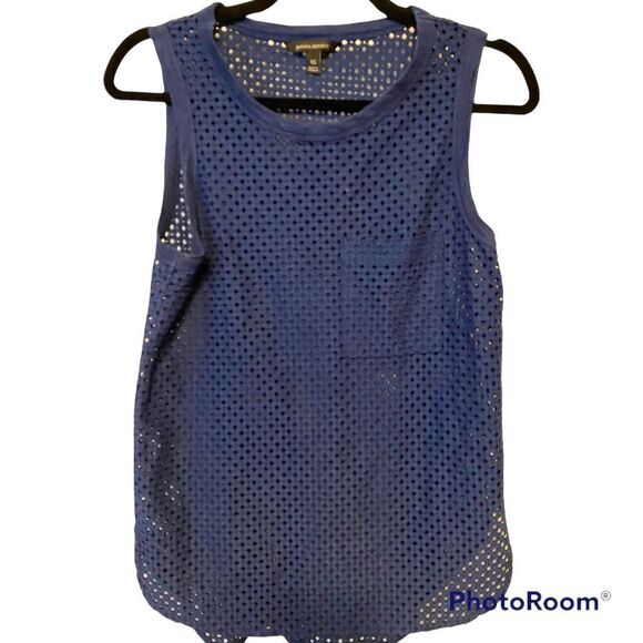🔴 Banana Republic Navy Blue sleeveless top size xs - Picture 4 of 8